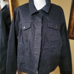 Nine West Dark Denim Jean Jacket